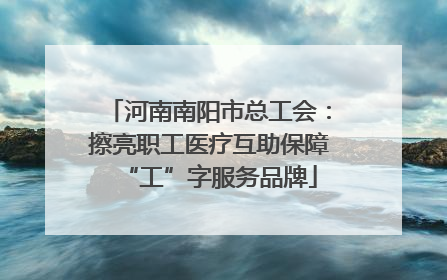 河南南阳市总工会：擦亮职工医疗互助保障“工”字服务品牌