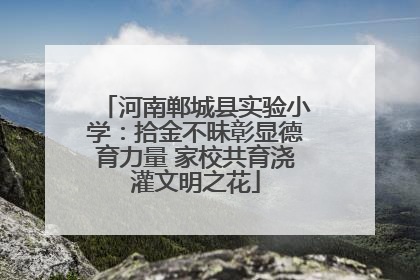 河南郸城县实验小学：拾金不昧彰显德育力量 家校共育浇灌文明之花
