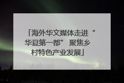 海外华文媒体走进“华夏第一都” 聚焦乡村特色产业发展