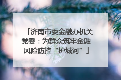 济南市委金融办机关党委：为群众筑牢金融风险防控“护城河”