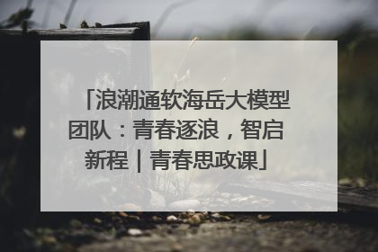 浪潮通软海岳大模型团队：青春逐浪，智启新程｜青春思政课