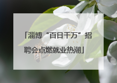 淄博“百日千万”招聘会点燃就业热潮
