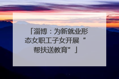 淄博：为新就业形态女职工子女开展“帮扶送教育”