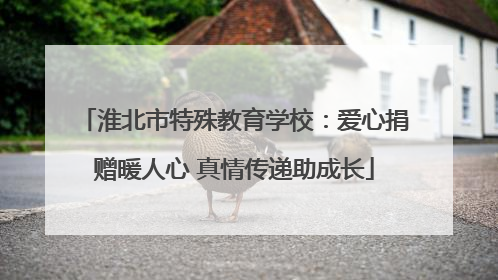 淮北市特殊教育学校：爱心捐赠暖人心 真情传递助成长