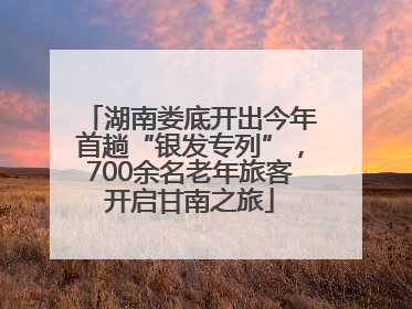 湖南娄底开出今年首趟“银发专列”，700余名老年旅客开启甘南之旅
