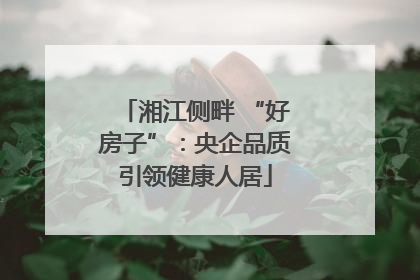 湘江侧畔 “好房子”：央企品质引领健康人居