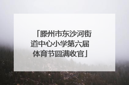 滕州市东沙河街道中心小学第六届体育节圆满收官