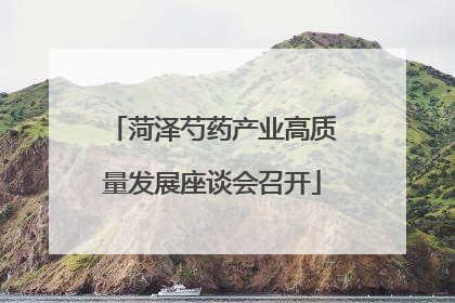 菏泽芍药产业高质量发展座谈会召开