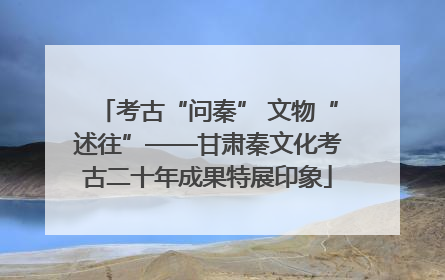 考古“问秦” 文物“述往”——甘肃秦文化考古二十年成果特展印象