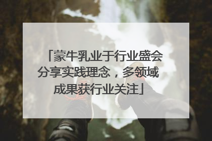 蒙牛乳业于行业盛会分享实践理念，多领域成果获行业关注