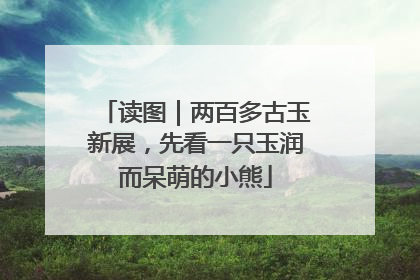 读图｜两百多古玉新展，先看一只玉润而呆萌的小熊