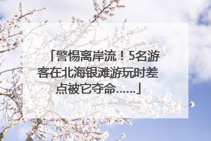 警惕离岸流！5名游客在北海银滩游玩时差点被它夺命……