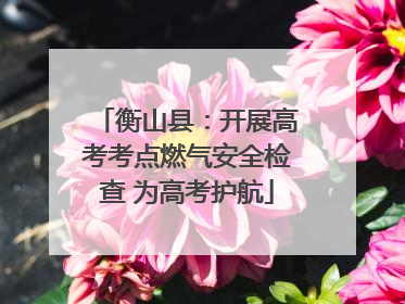 衡山县：开展高考考点燃气安全检查 为高考护航