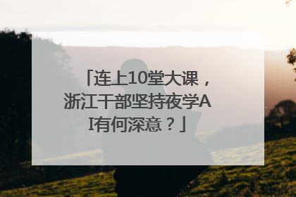 连上10堂大课，浙江干部坚持夜学AI有何深意？