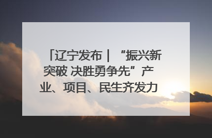 辽宁发布｜“振兴新突破 决胜勇争先”产业、项目、民生齐发力 葫芦岛按下决胜之年“加速键”