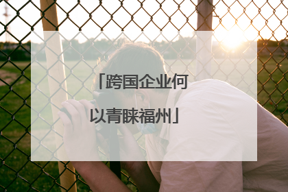 跨国企业何以青睐福州