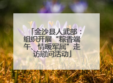 金沙县人武部：组织开展“粽香端午、情暖军属”走访慰问活动