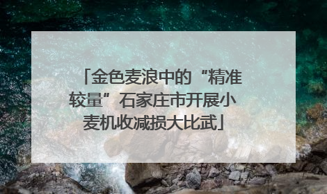 金色麦浪中的“精准较量”石家庄市开展小麦机收减损大比武