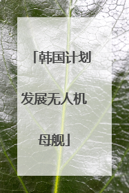 韩国计划发展无人机母舰