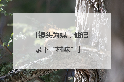 镜头为媒，他记录下“村味”