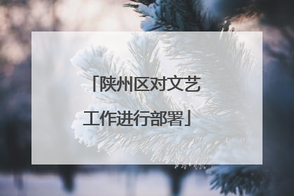 陕州区对文艺工作进行部署