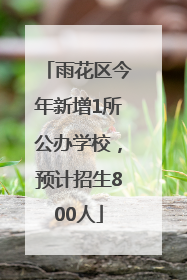 雨花区今年新增1所公办学校，预计招生800人