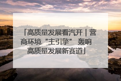 高质量发展看汽开｜营商环境“主引擎” 轰响高质量发展新赛道