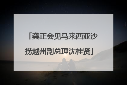 龚正会见马来西亚沙捞越州副总理沈桂贤
