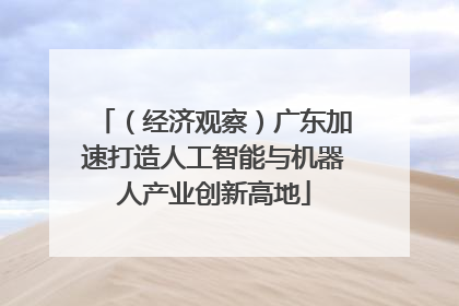 （经济观察）广东加速打造人工智能与机器人产业创新高地