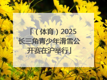 （体育）2025长三角青少年滑雪公开赛在沪举行