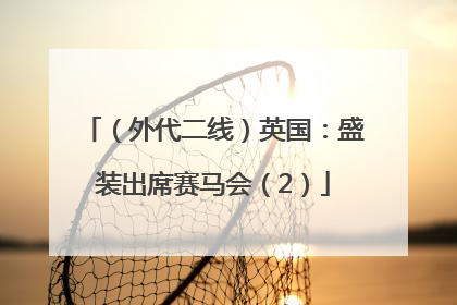 （外代二线）英国：盛装出席赛马会（2）