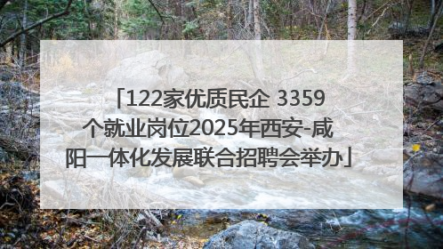 122家优质民企 3359个就业岗位2025年西安-咸阳一体化发展联合招聘会举办