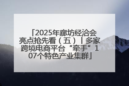 2025年廊坊经洽会亮点抢先看（五）丨多家跨境电商平台“牵手”107个特色产业集群