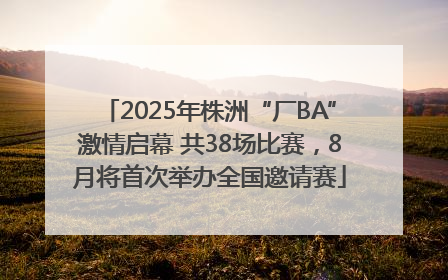 2025年株洲“厂BA”激情启幕 共38场比赛，8月将首次举办全国邀请赛
