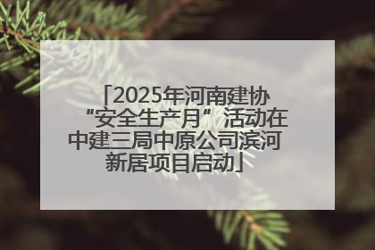 2025年河南建协“安全生产月”活动在中建三局中原公司滨河新居项目启动