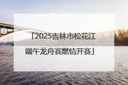 2025吉林市松花江端午龙舟赛燃情开赛