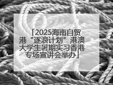 2025海南自贸港“逐浪计划”港澳大学生暑期实习香港专场宣讲会举办