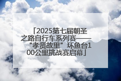 2025第七届朝圣之路自行车系列赛——“孝贤故里”环鱼台100公里挑战赛启幕