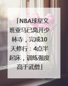 NBA球星文班亚马已离开少林寺，完成10天修行：4点半起床，训练强度高于武僧